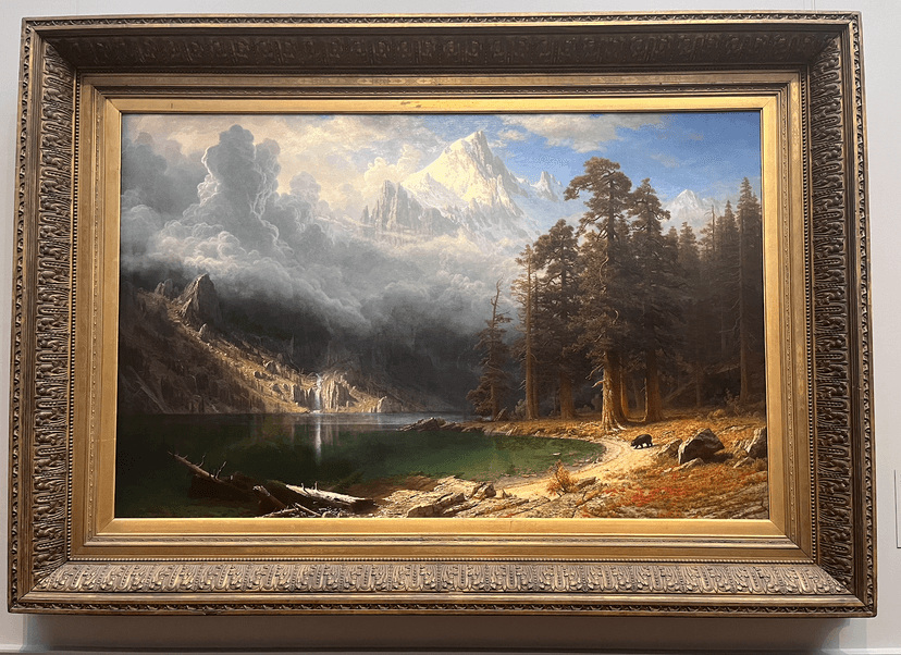 I love art; this is an original from Albert Bierstadt I got to see in DC.