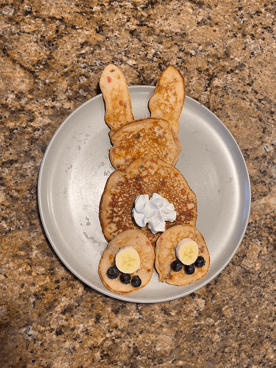 Making Saturday breakfast for my kids